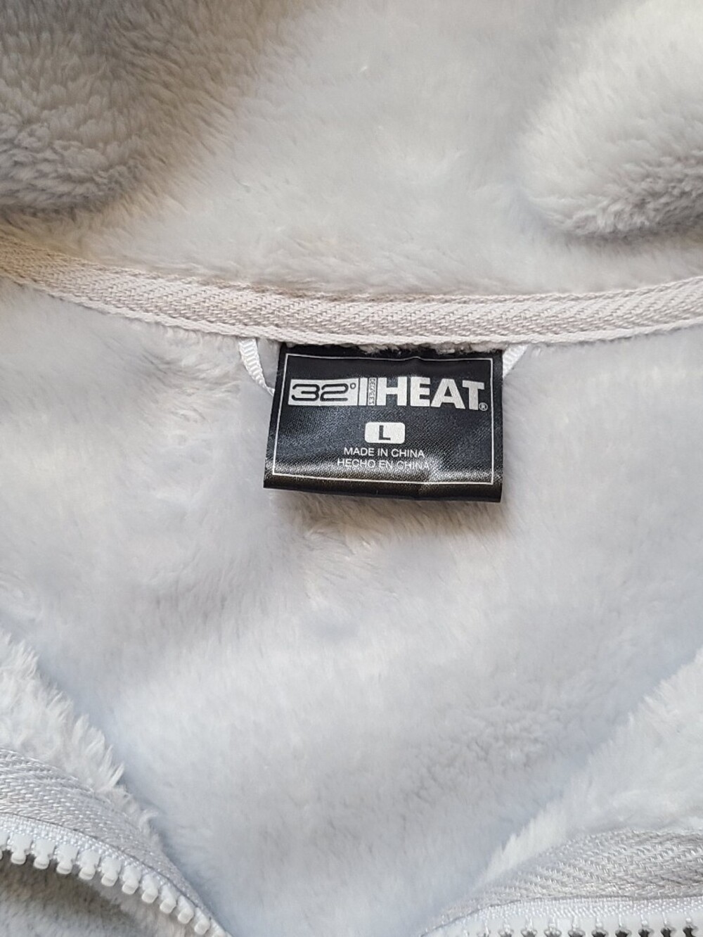 32 Degrees Heat Zip Plush Jacket Large - Picture 5 of 10